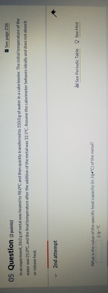 Solved See page 236 05 Question (2 points) In an experiment, | Chegg.com