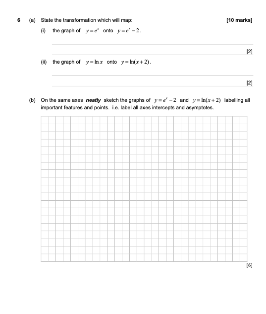 Solved 6 10 Marks A State The Transformation Which Wi Chegg Com