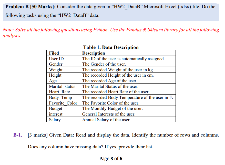 Solved B-2. [2 Marks] Type Consistency: For Each Column, | Chegg.com