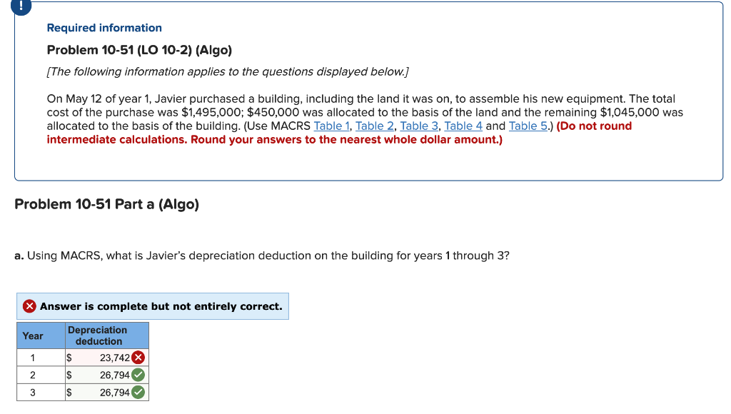 Solved d. Assume the building is residential property. Using