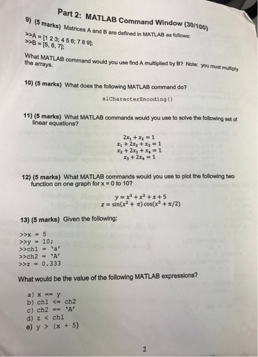 Solved Part 1: Numbers and Data (40/100) 1) (5 marks) Add | Chegg.com