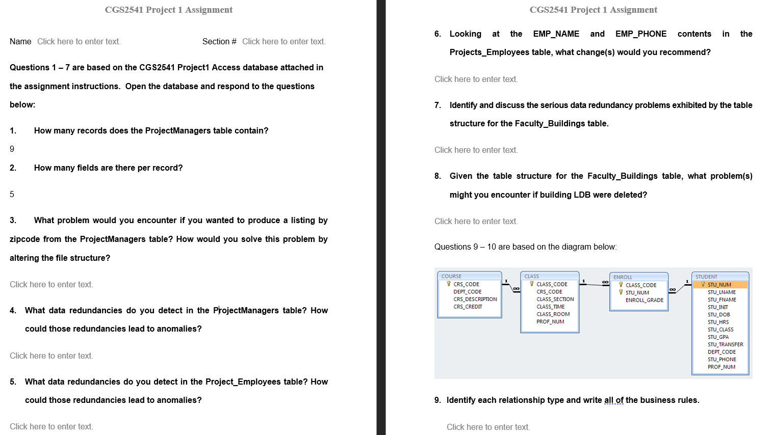 CGS2541 Project 1 Assignment CGS2541 Project 1 | Chegg.com