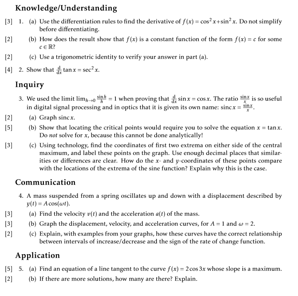 Solved Knowledge/Understanding [3] 1. (a) Use the | Chegg.com