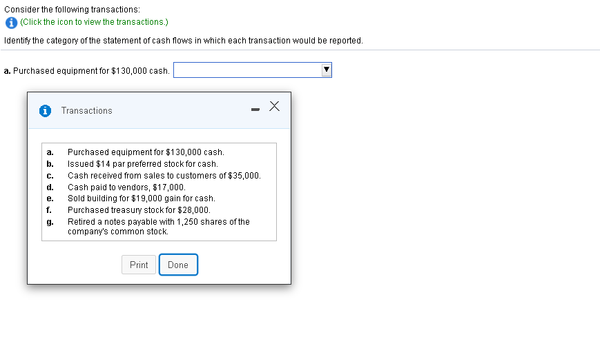 Solved Consider the following transactions: (Click the icon | Chegg.com