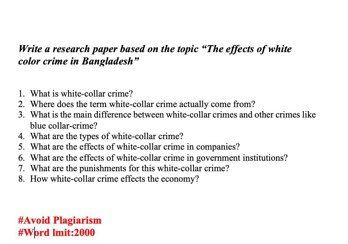 crime research paper topics