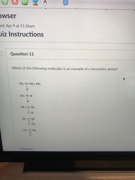 Solved wser ed: Apr 9 at 11:26am iz Instructions Question 11 | Chegg.com