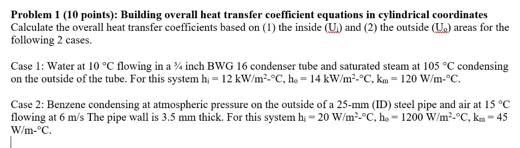 Solved Problem 1 (10 points): Building overall heat transfer | Chegg.com