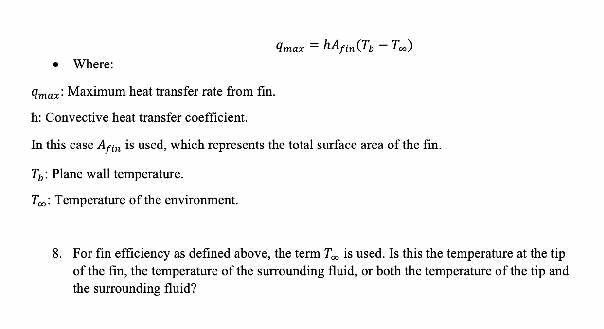 Convective Heat Transfer Coefficient, Definition