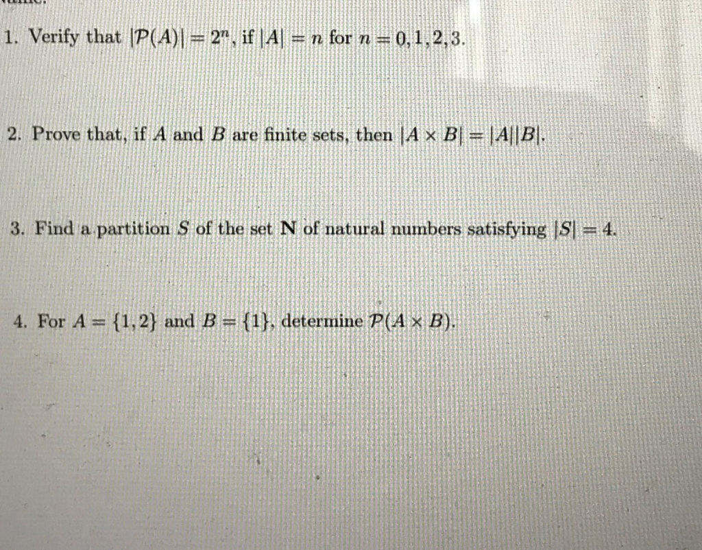 Solved 1 Verify That P A 2 If A N For N 0 1 2 3 Chegg Com