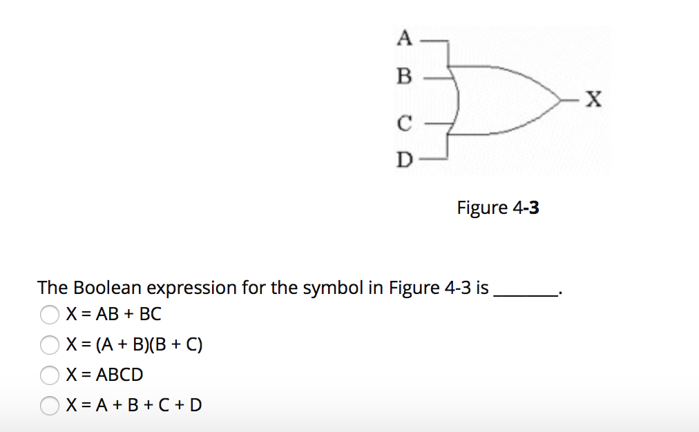 Solved Figure 4-3 The Boolean expression for the symbol in | Chegg.com