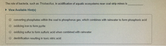Solved Part A In Landfills Archaea View Available Hint S O Chegg Solved Part A In Landfills Archaea View Available Hint S O Chegg