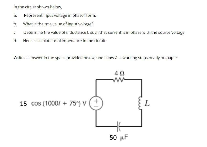 Solved In The Circuit Shown Below, A. B. Represent Input | Chegg.com