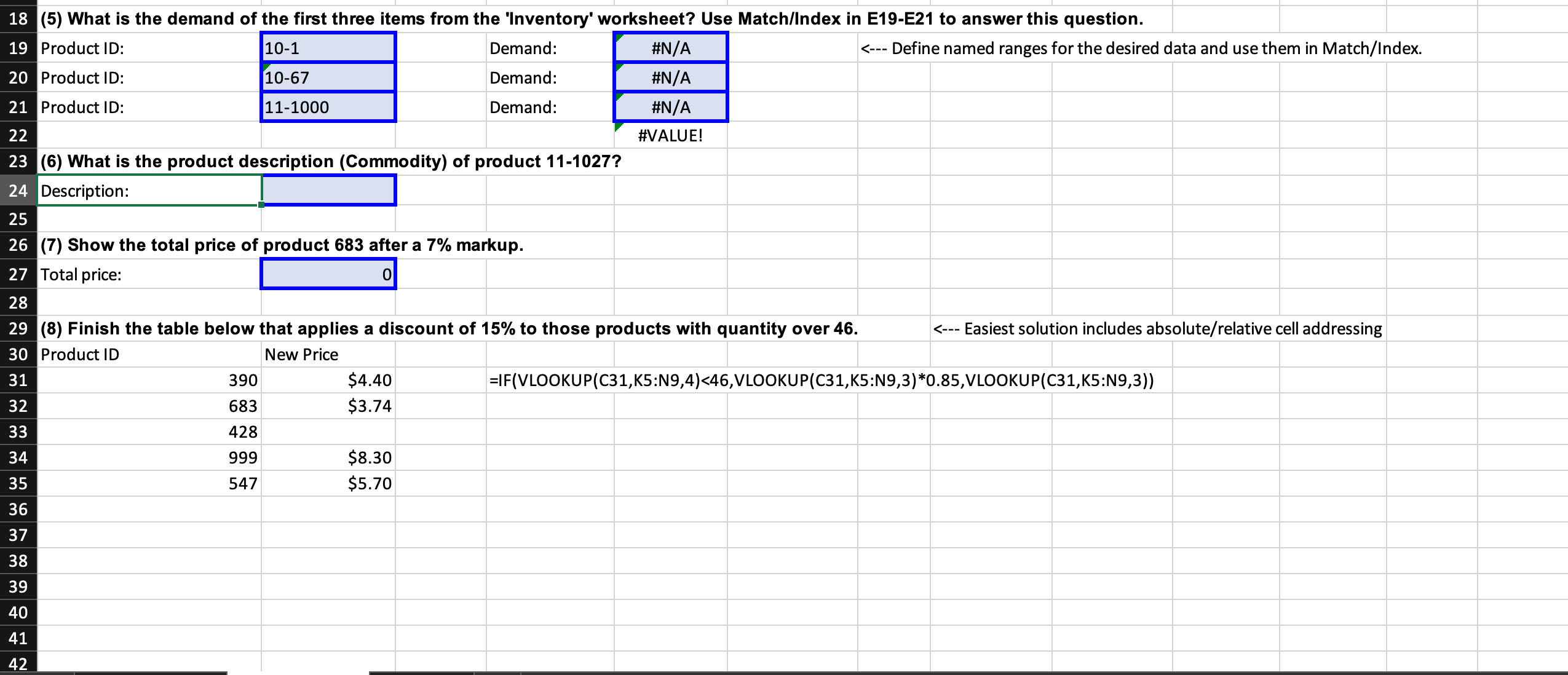 7) Show the total price of product 683 after a 7% | Chegg.com