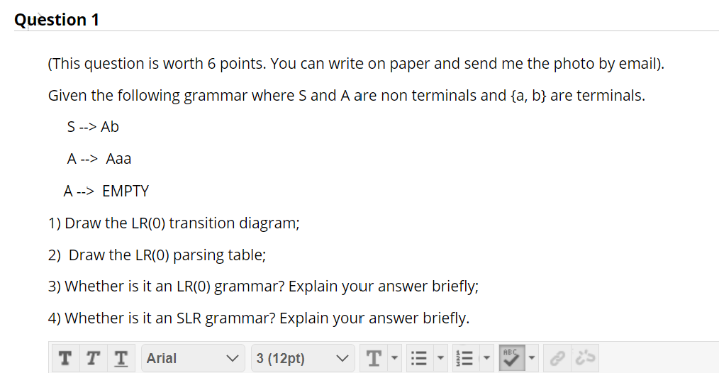Solved Question 1 (This question is worth 6 points. You can | Chegg.com