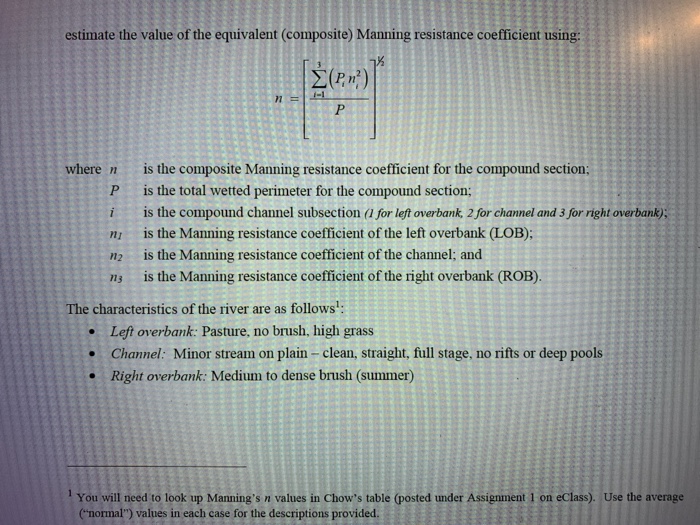 Solved Civ E 431Water Resources Engineering Assignment 1