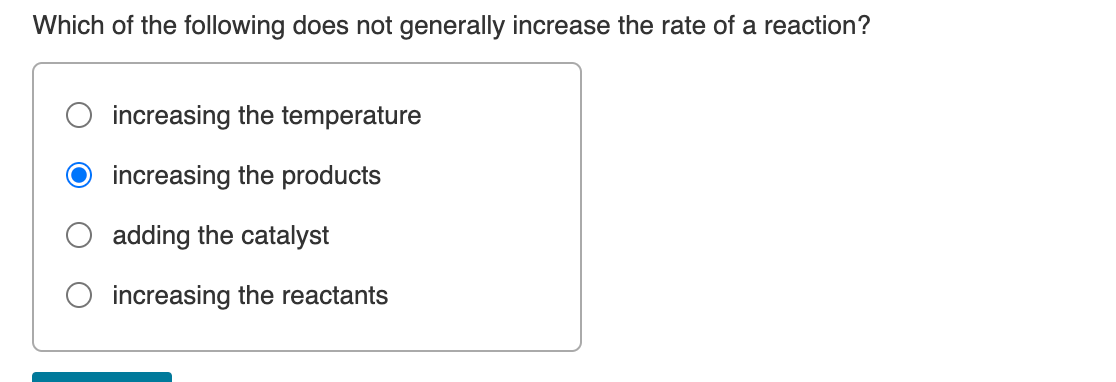 Solved Which of the following does not generally increase | Chegg.com