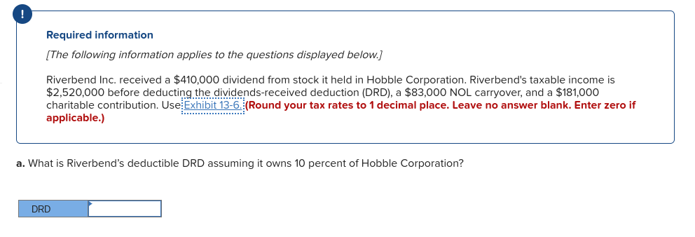 Solved Required information (The following information | Chegg.com