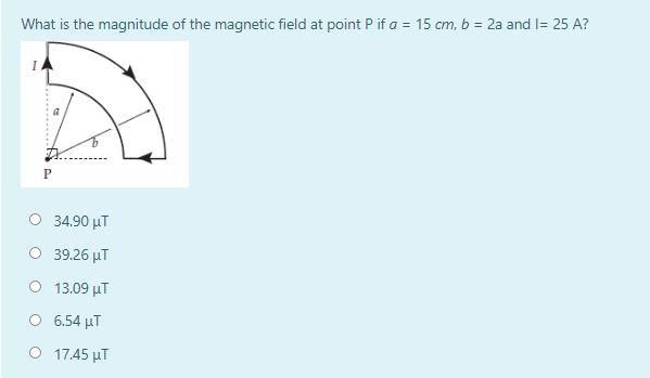 Solved What is the magnitude of the magnetic field at point | Chegg.com
