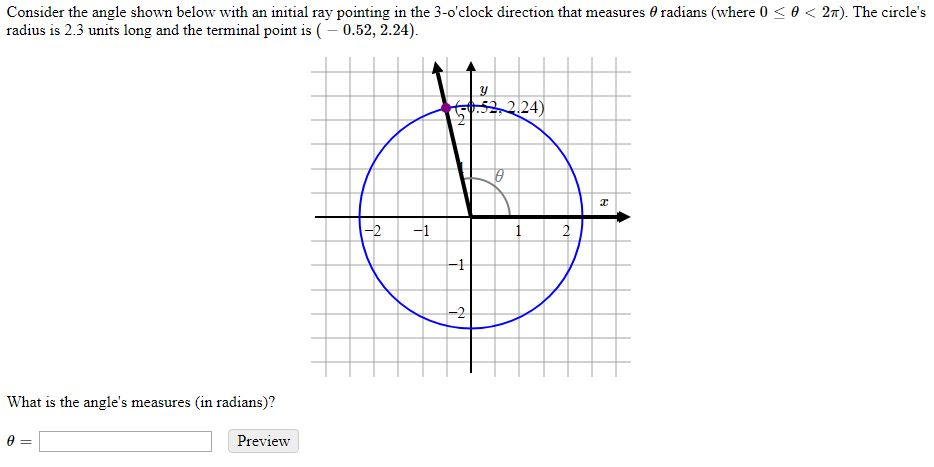 Solved Consider the angle shown below with an initial ray | Chegg.com