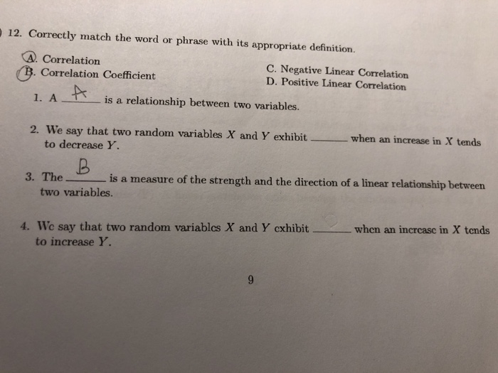 Solved 12. Correctly match the word or phrase with its | Chegg.com