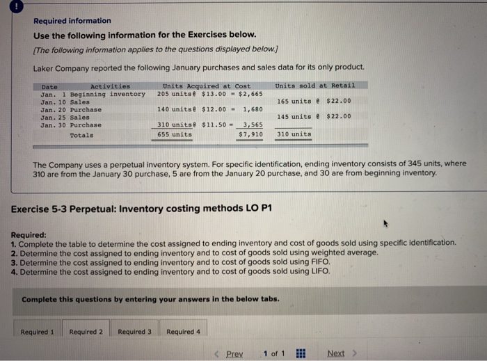 Solved Required Information Use The Following Information | Chegg.com