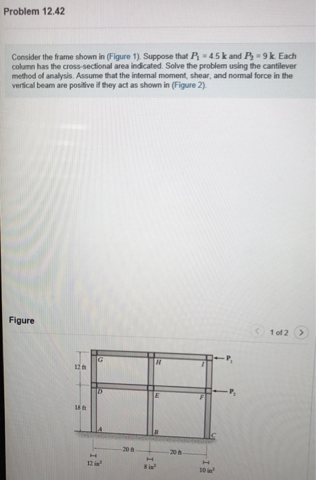 Solved Problem 12.42 Consider the frame shown in (Figure 1). | Chegg.com