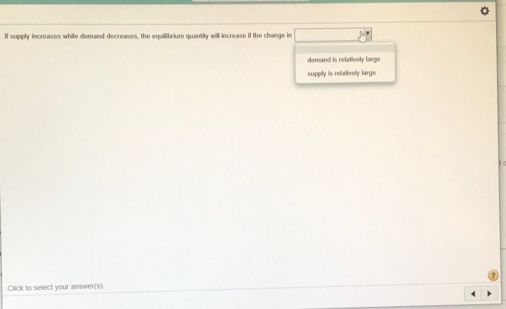 Solved If supply increases while demand decreases, the | Chegg.com
