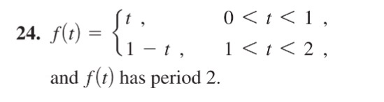 Solved Laplace transform f(t) = {t, 0