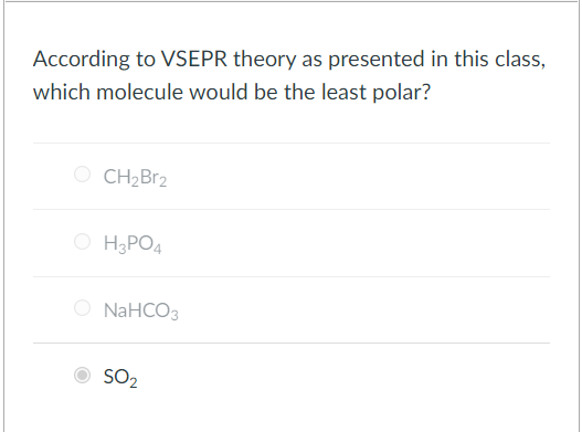 Solved According To VSEPR Theory As Presented In This Class, | Chegg.com