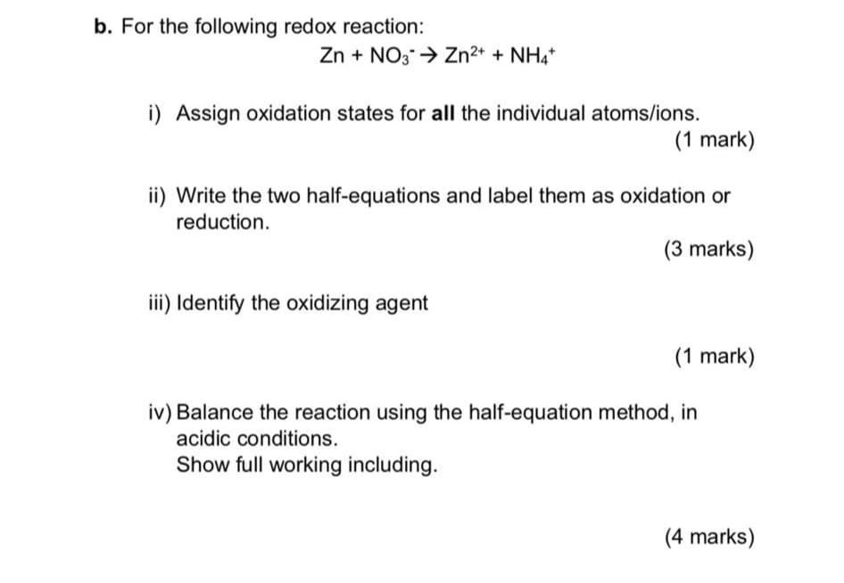 oxidation states of zn(no3)^2