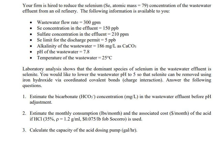 Solved This Is My Environmental Engineering Homework And | Chegg.com