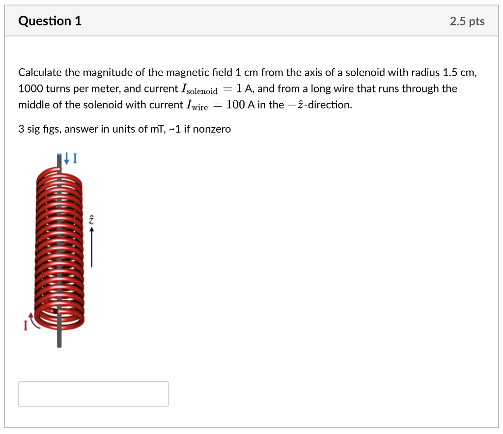 Solved Calculate the magnitude of the magnetic field 1 cm | Chegg.com