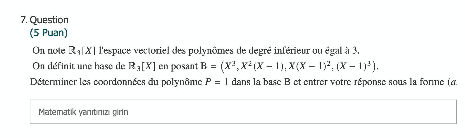 Solved A We Note R3 X Is A Vector Space Of Polynomial O Chegg Com