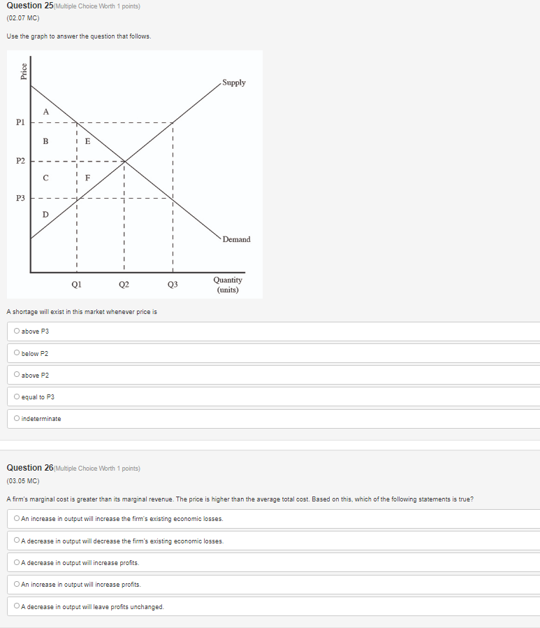 Solved Question 25(Multiple Choice Worth 1 points) (02.07 | Chegg.com