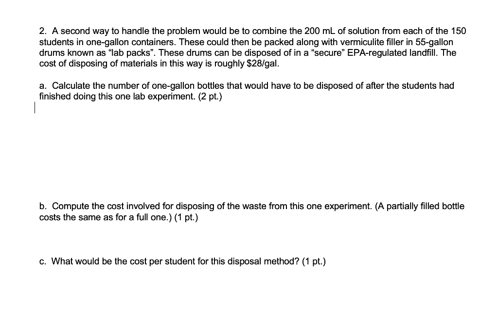 Solved Hi I could use some help to solve this chemistry | Chegg.com