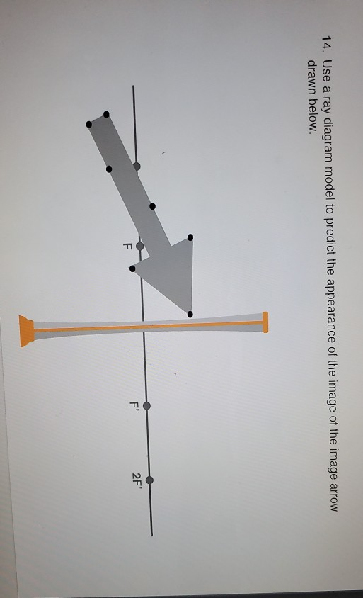 Solved 14. Use a ray diagram model to predict the appearance | Chegg.com