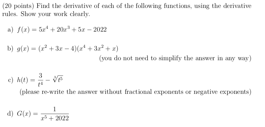 Solved This is Calc 1 please address it as such. I will give | Chegg.com