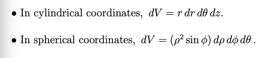 Solved • In cylindrical coordinates, dV = r dr do dz. • In | Chegg.com