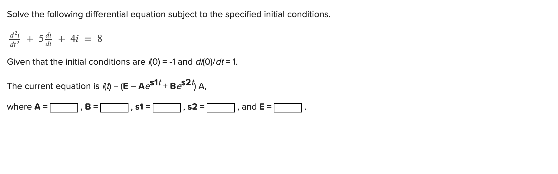 Solved Solve the following differential equation subject to | Chegg.com