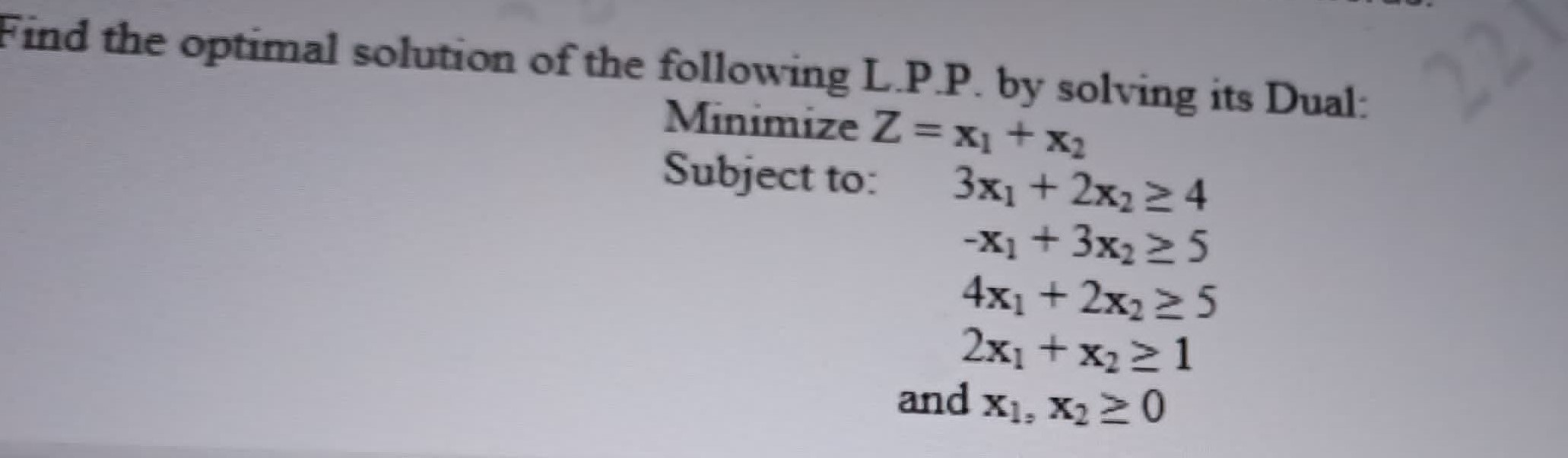 Solved Find the optimal solution of the following L.P.P. by | Chegg.com
