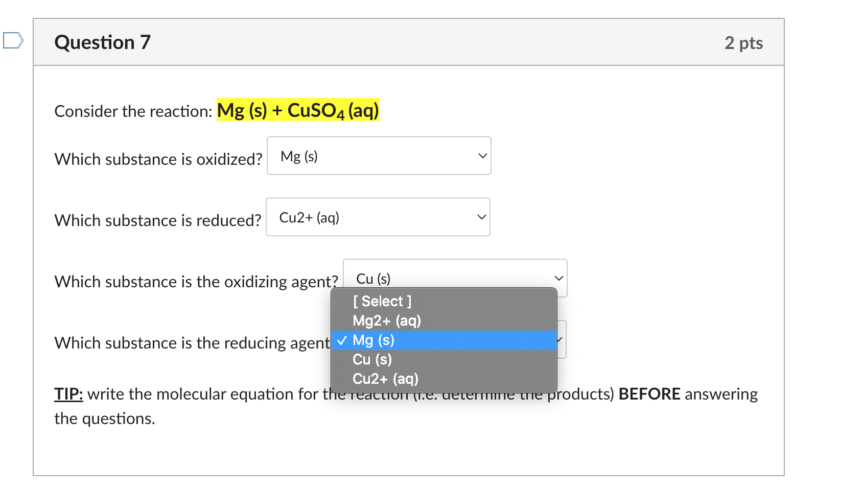 Solved Question 2 1.5 pts From the results of Experiment #4 | Chegg.com