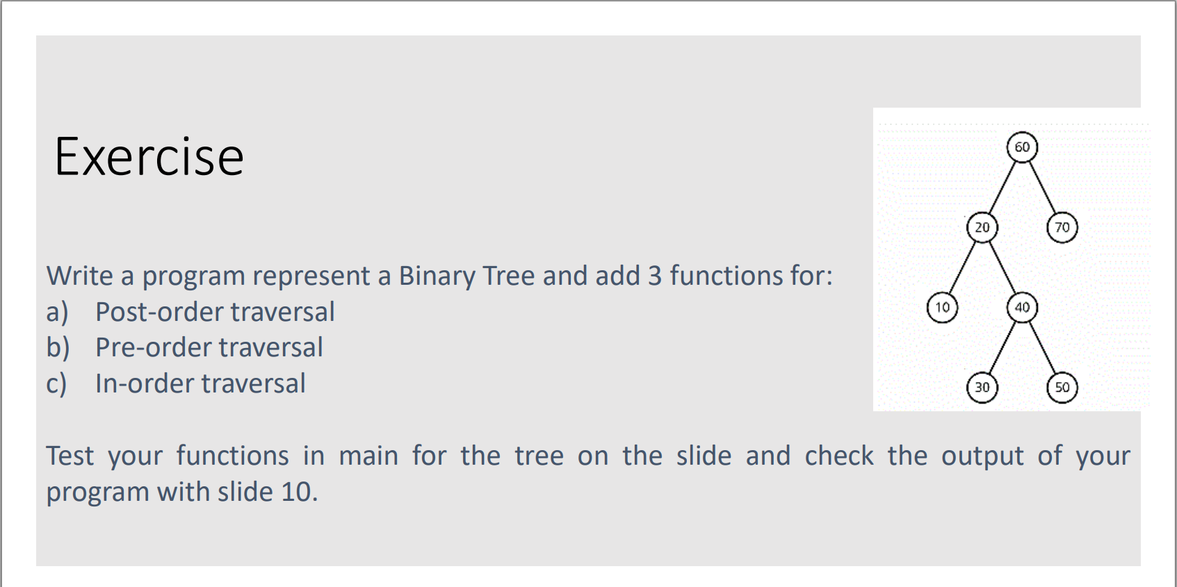 Solved 30 Exercise 30 30 30 30 Write a program represent a  Chegg.com