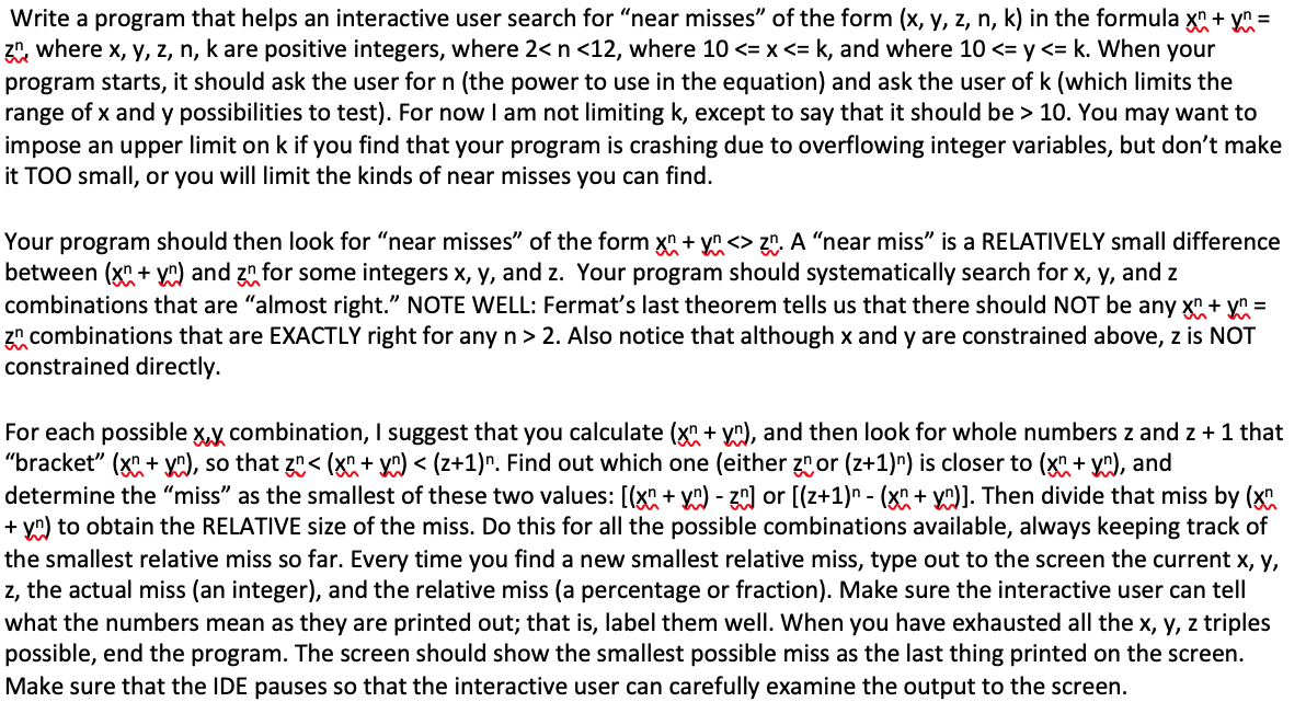 Write the following program using C++ or Java or | Chegg.com