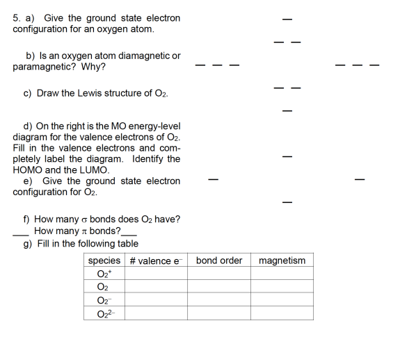 diamagnetic electron configuration