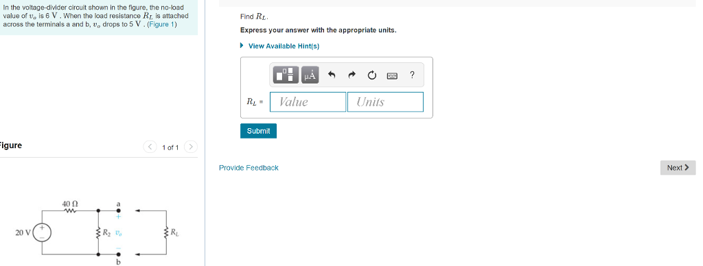 Solved In the voltage-divider circuit shown in the figure, | Chegg.com
