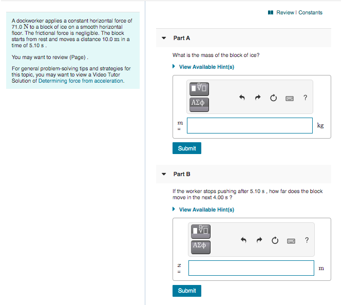 Solved Review Constants Part A A Dockworker Applies A Chegg Com