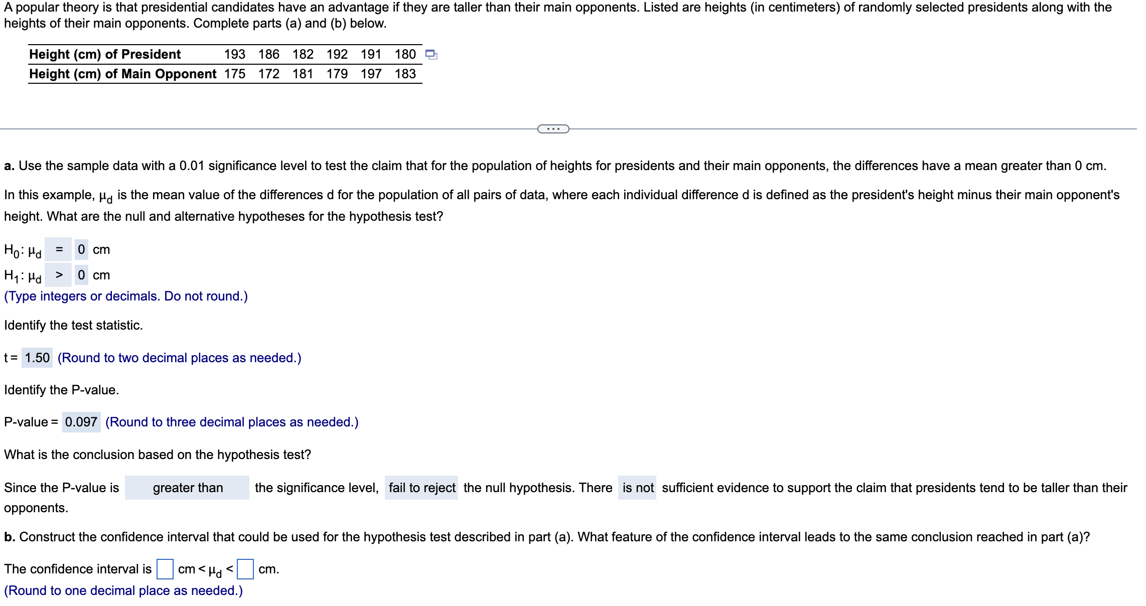 Solved Please help me solve the confidence interval for | Chegg.com