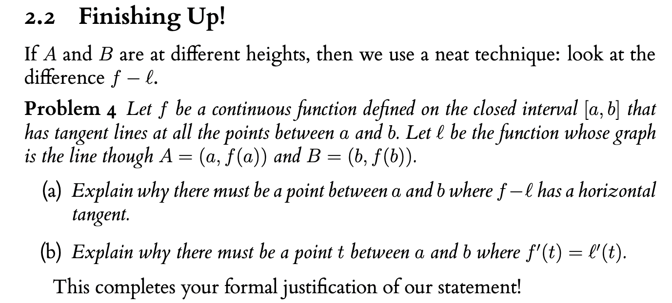 Solved 2.2 Finishing Up! If A And B Are At Different | Chegg.com