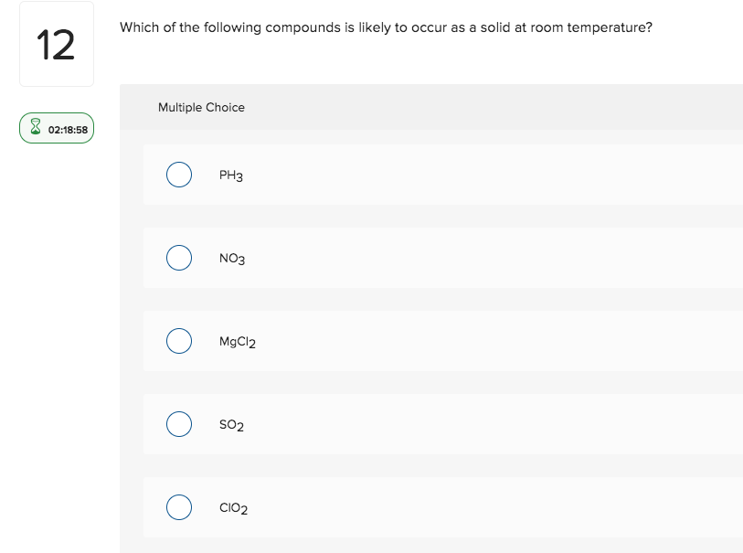 Solved Which of the following compounds is likely to occur