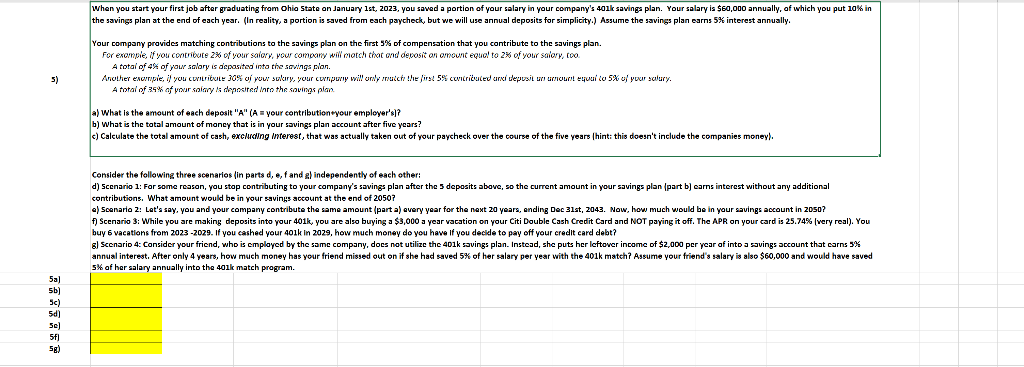 Please Use Excel Functions To Solve For Questions Chegg Com